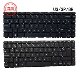 US/SP/BR Laptop Keyboard For HP 14-AC 14-AD 14-AF 14-AN 14-AM 14-AQ 14-DF TPN-I119 I120 I122 I240 I124 L119 L120 246 G4 240 G4