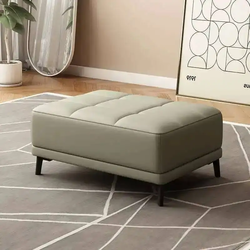 

Living Footrest Sofa Room Leather Luxury Nordic Hall Hallway Shoe Changing Stool Soft Stool Balcony Leisure Bedroom Furniture