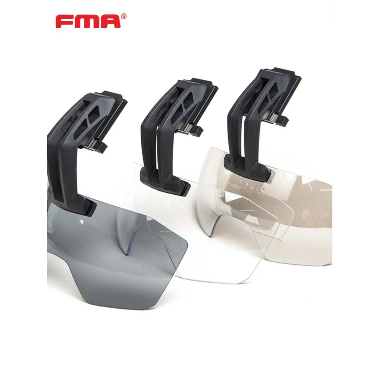 NEW FMA Tactical Helmet Batlskin Visor Fixed Arm 3mm Lens Antifog Thickened Goggles for Caiman Helmet