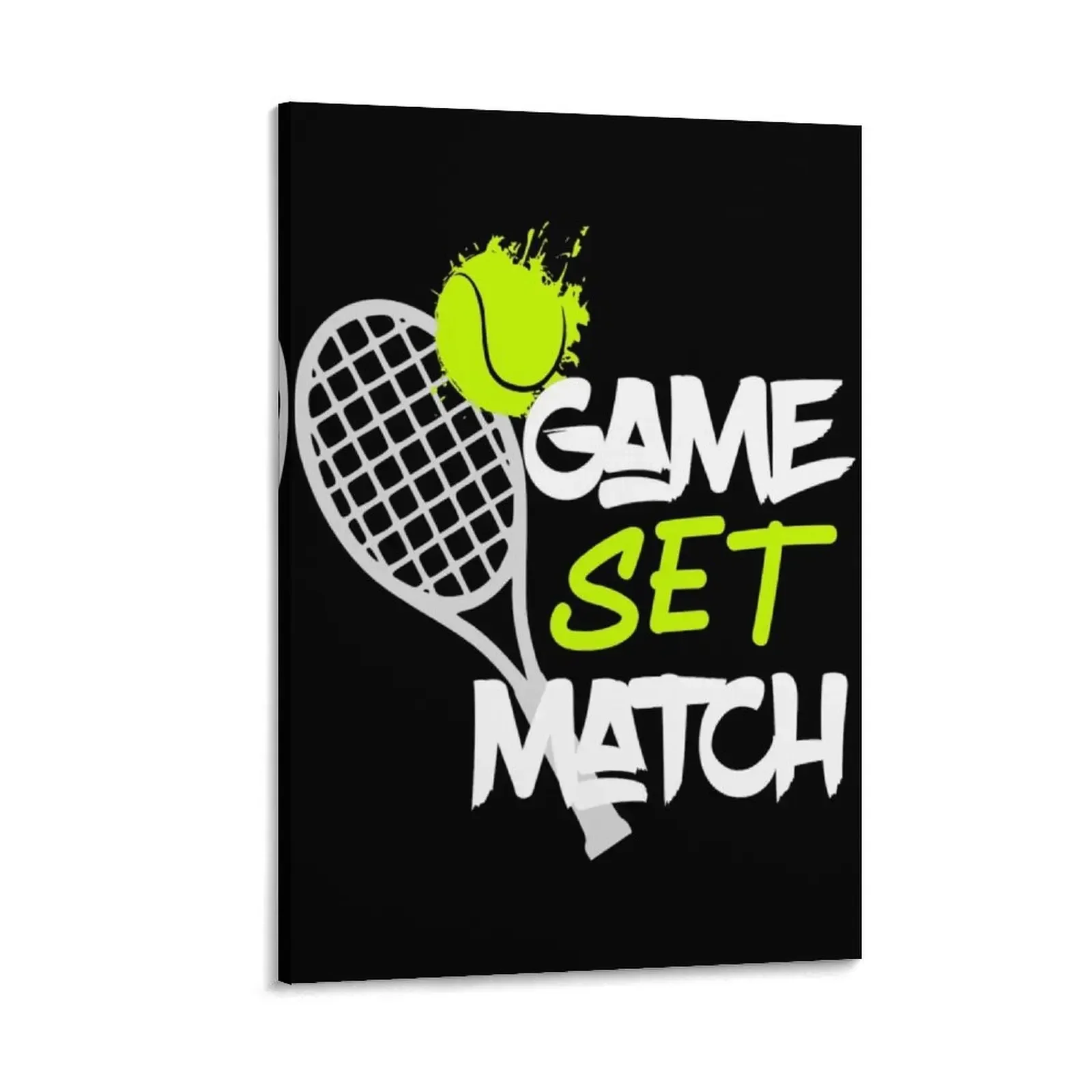 

Tennis Game set match design gift for tennis players or fans Canvas Painting home decor Picture on the wall