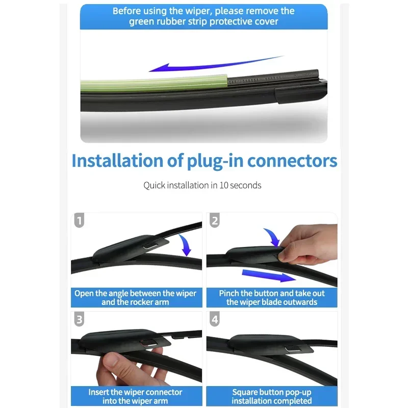 Wiper Blades for BYD Fang Cheng Bao & Denza B5 (2023-26) - Image 6