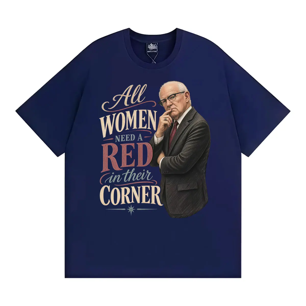 Reddington Red in Your Corner Women’s Mental Health Merch T-shirts Men Women Fashion Retro Short Sleeve Loose T Shirt Streetwear