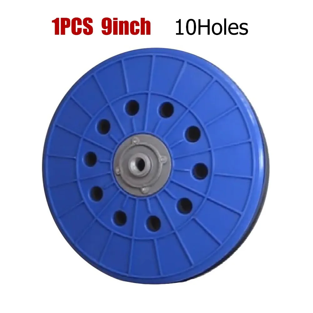 1 Pc Drywall Sander Hooks And Loops 10 Hole 9 Inch 230mm Spare Pad Drywall Sander Hooks And Loops With 14mm Thread Sanding Pad