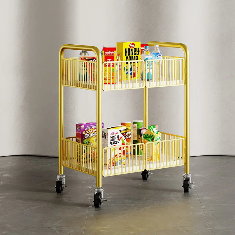 Stall trolley foldable outdoor snacks snack car night market stall promotional trolley mobile shelves.