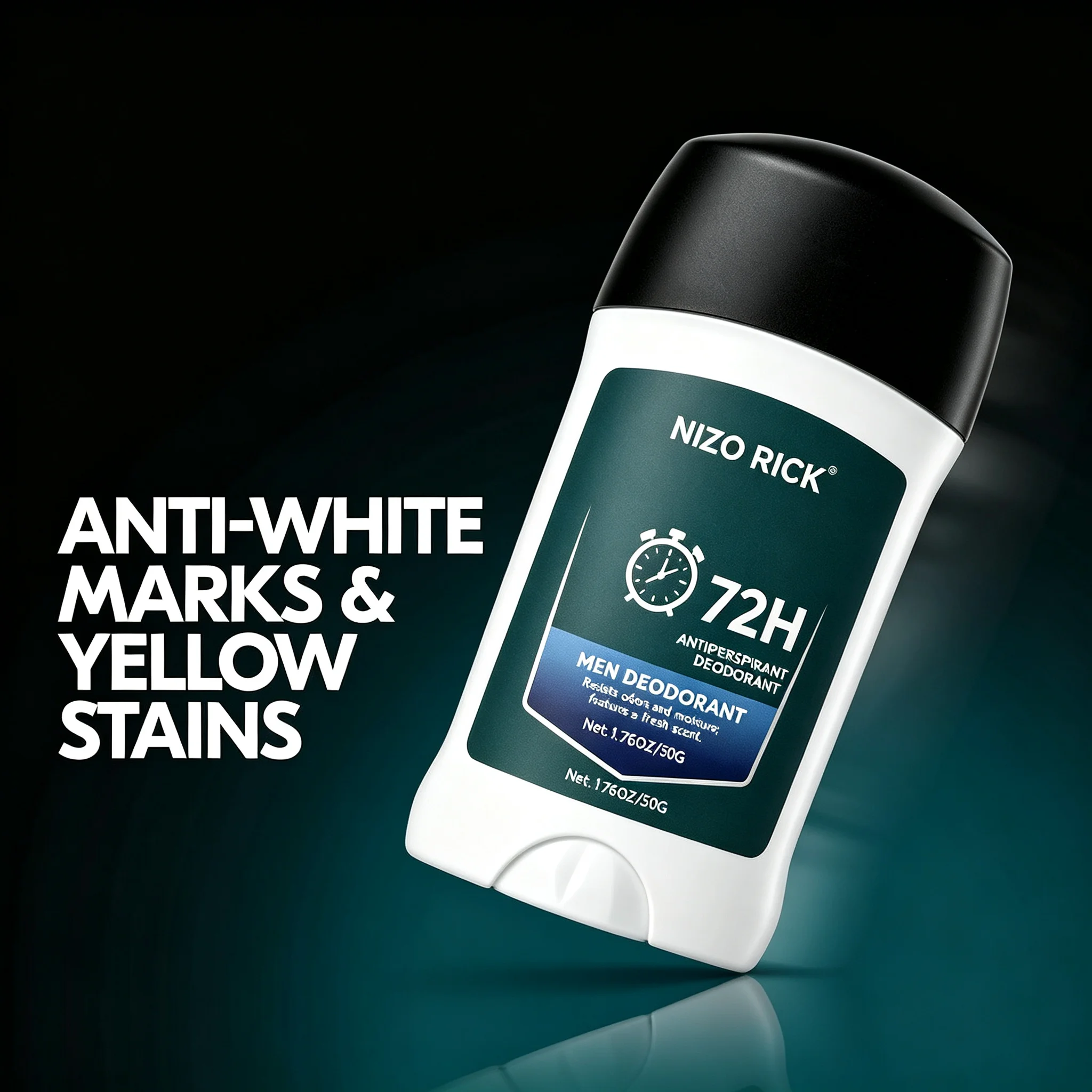 Men Antiperspirant Deodorant Stick, 72H Protection, Sport Fragrance, Solid Underarm Deodorant