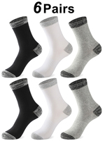 6Pairs Super Thick Merino Wool Socks Male Men Winter Thermal Cashmere Socks Fleece Terry Loop Middle Tube Socks High Quality