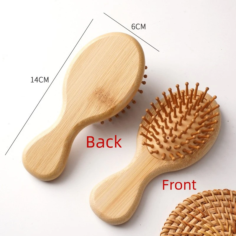 

For Women​ Bamboo Mini Airbag Comb Anti-static Air Cushion Design Reduce Hair Loss Nourishing Hair Essential Hair Styling Tools