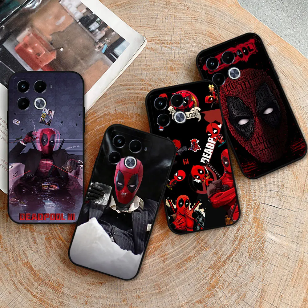 Marvel Funny Deadpool Phone Case For Infinix Note 40 30 VIP 12 12G96 11 10 Pro 8 8I 7 Tecno Spark Pop 7 6 5 Lite Air Nfc Cover