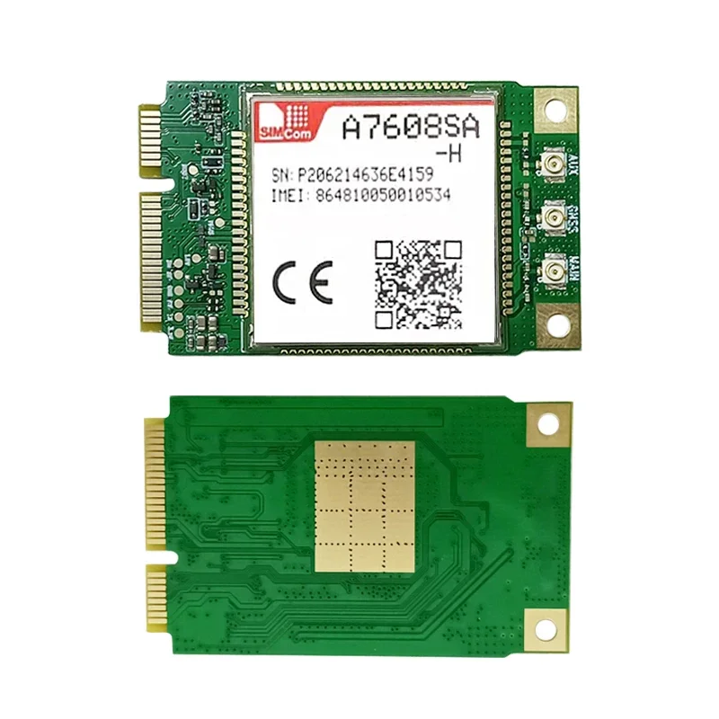 

SIMCOM A7608SA-H MINIPCIE LABD/TABE Версия Модуль LTE Cat4 Поддержка голоса GPS B1/B2/B3/B4/B5/B7/B8/B20/B28/B38/B40/B41/B66