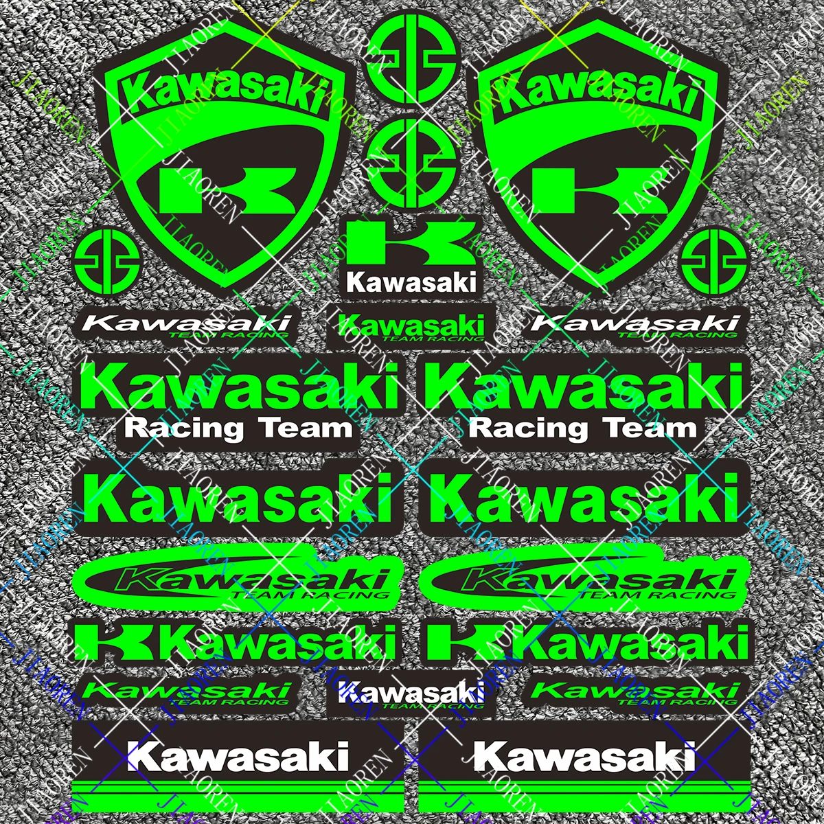 

Halloween Motorcycle Sticker Kawasaki Decal Racing Logo