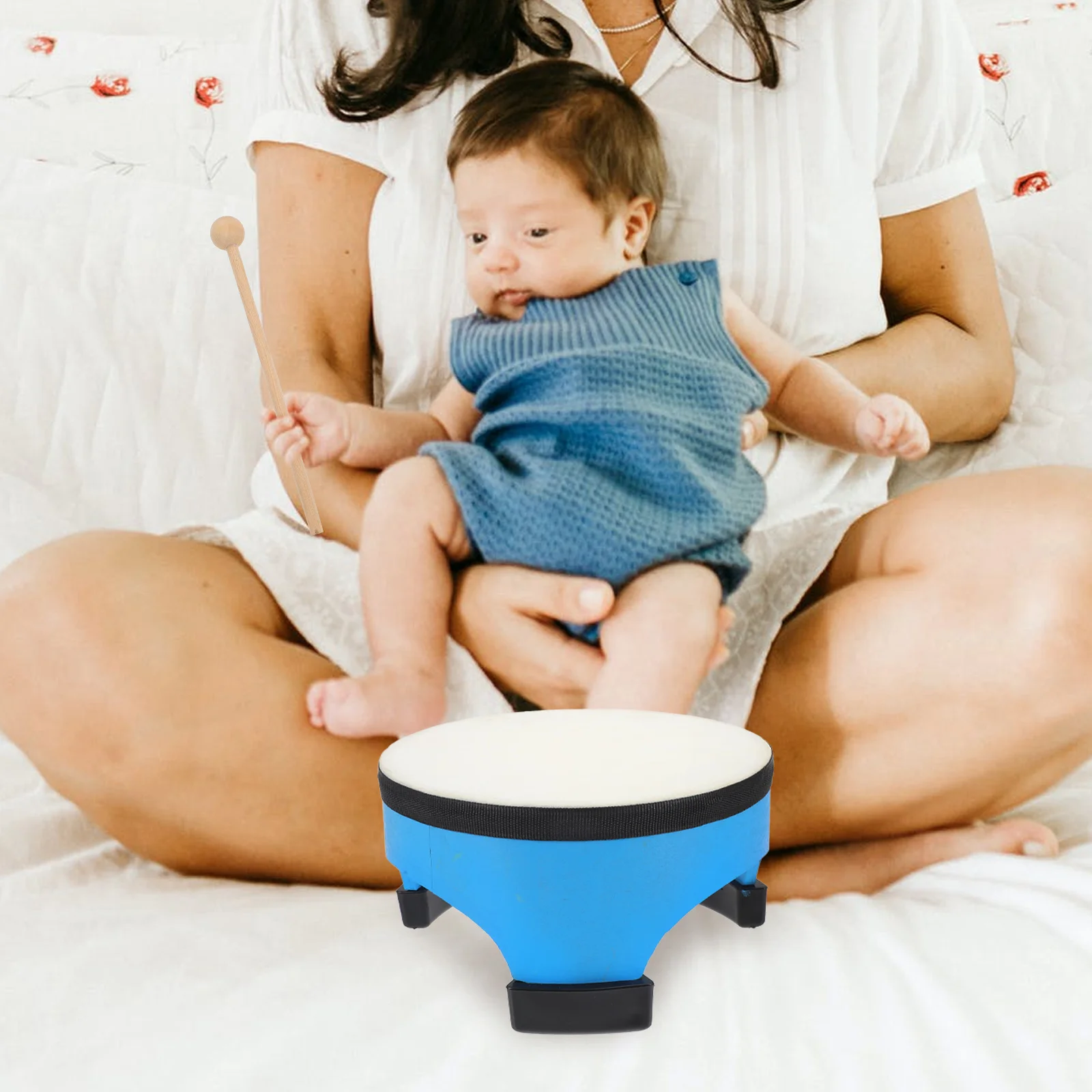 

Children's Percussion Instrument Kids Hand Drums Floor Wooden Circle Baby Musical Instruments