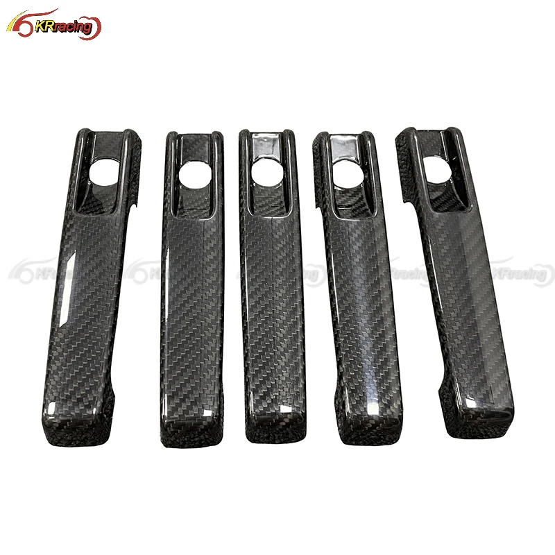 Brabu Style Dry Carbon Fiber Car Door Handle Cover For Mercedes Benz G-Class G Wagon W464 G500 G63 2018-2021