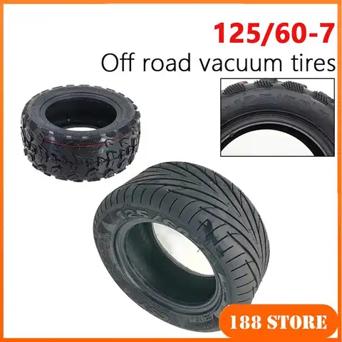 Pneus en caoutchouc pour autoroute/off-road 125/60-7, 13 pouces, pour Scooter électrique Dualtron X DTX 13x5.00-7, accessoires