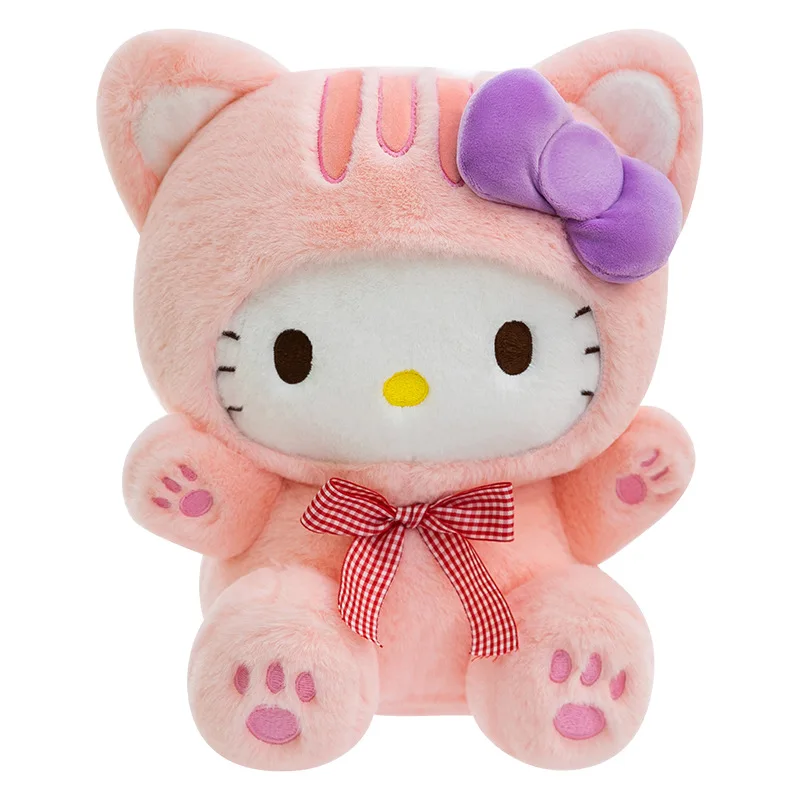 

Новая плюшевая кукла Sanrio Hello Kitty: милый котёнок, мягкая игрушка, кавайная игрушка, подарок на день рождения, оптовая продажа, экспортная коллекция для девочек и детей