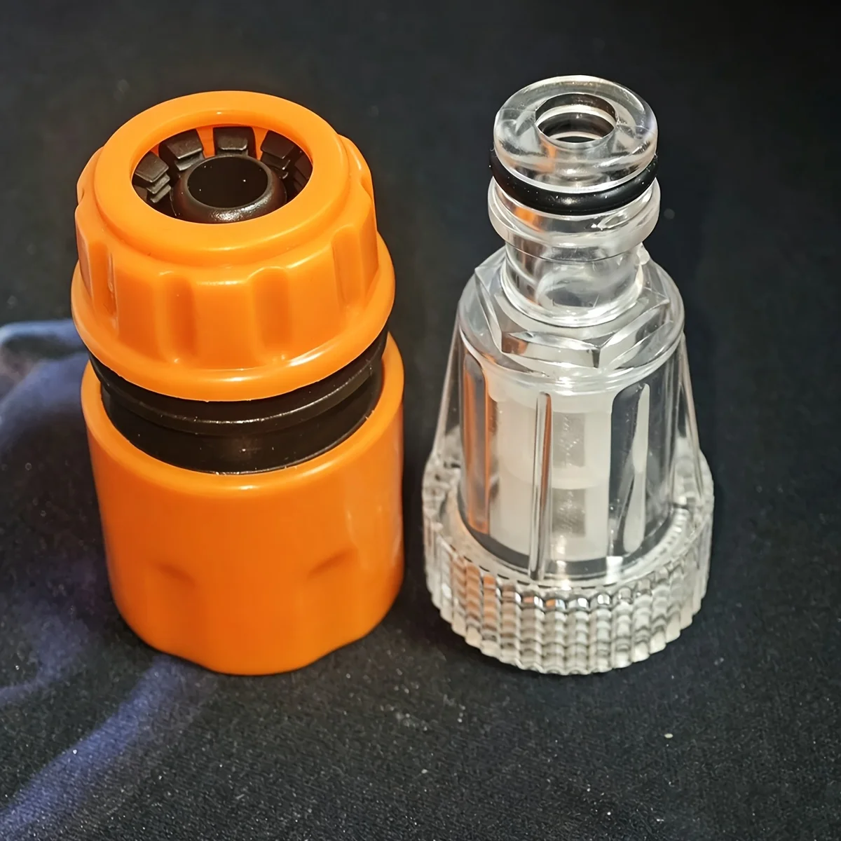 2Pcs High Pressure Washer Parts 4 Points Hose Connector Car Washer Water Inlet Filter Nipple Adapter Accessories