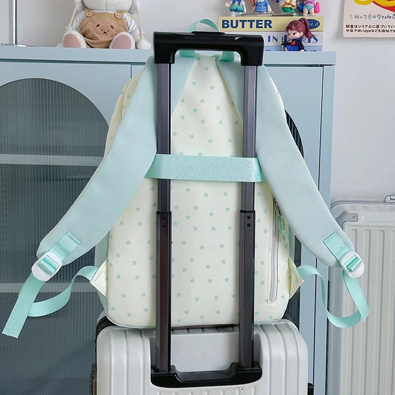 حقيبة ظهر للطلاب بتصميم لطيف بسعة كبيرة من النايلون حقيبة ظهر نسائية كاجوال للفتيات حقيبة ظهر للسفر حقيبة حمل على الظهر #3