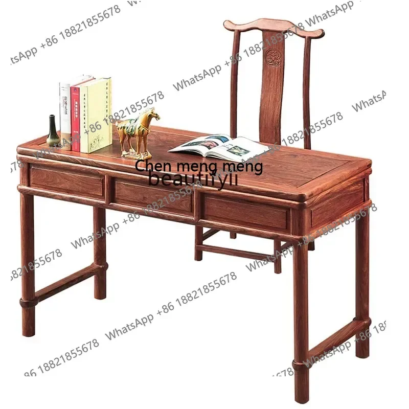 New arrive Rosewood Small Desk Pterocarpus Erinaceus Poir. Rosewood Computer Desk Home Desk Chinese Style Solid Wood  furniture