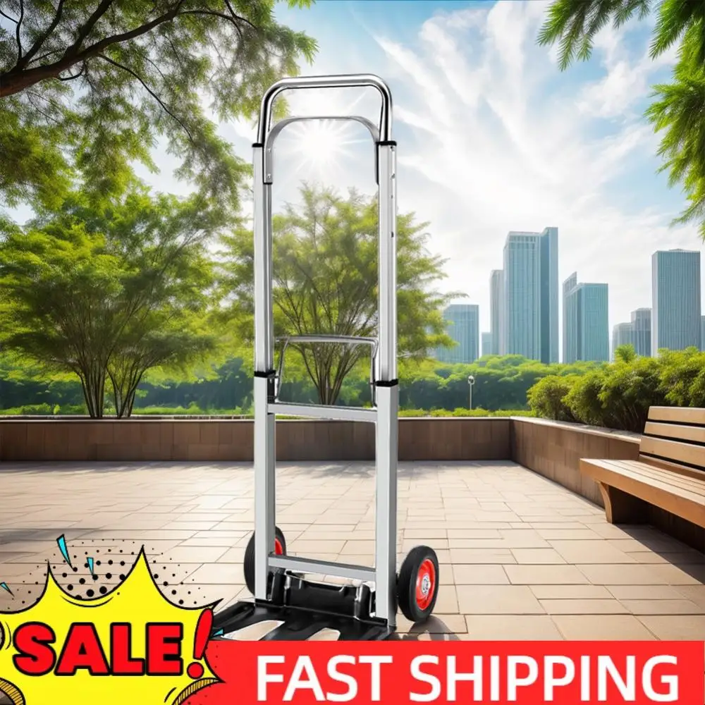 

Складная тележка-сумка с длинной телескопической ручкой, портативная тележка-долли, нескользящая, многофункциональная, для использования в помещении и на улице