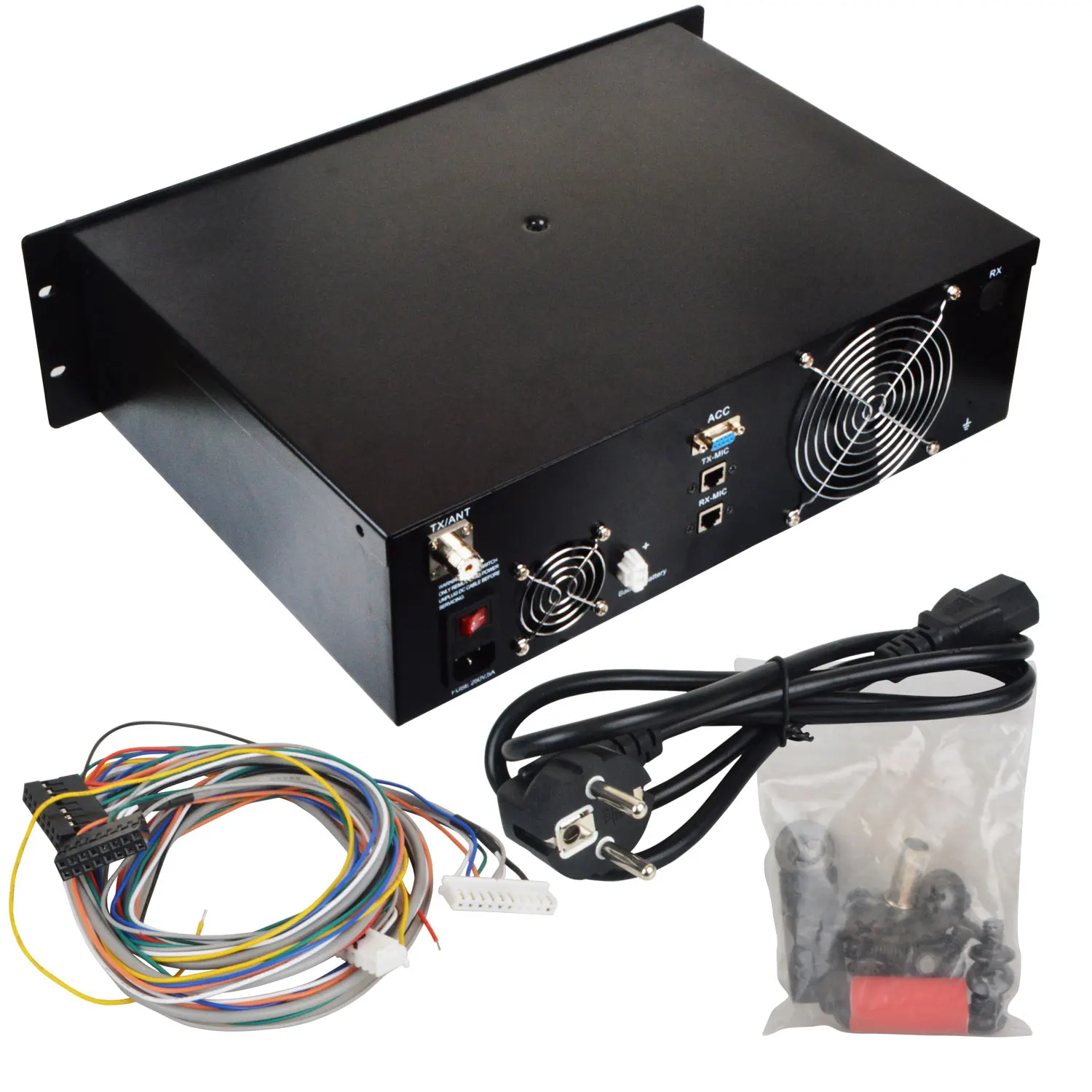 Walkie Talkie Repeater Base Station Metal Cabinet with 13.8V 30A Switching Power Supply for Motorola GM3188 GM3688 GM338 GM950