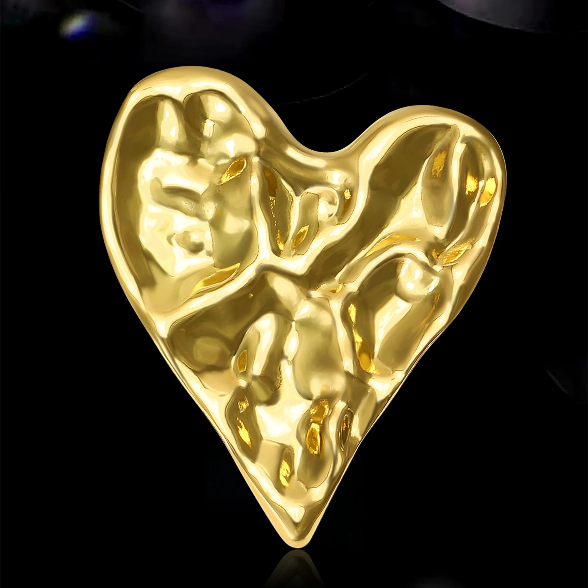 

Fashion Stainless Steel Love Brooches for Women Unisex Heart Shaped Pins Event Party New Gifts Decoration Clothes Accessories