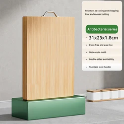 31*23*1.8cm Chopping Board Two-sided Kitchen Square Thick Cutting Board Food Serving Tray Bamboo Chopping Boards with Handle