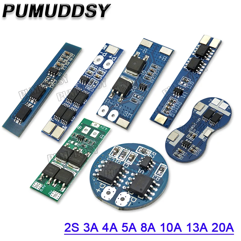 2S 3A 4A 5A 8A 10A 13A 20A 7.4V 8.4V Li-ion 18650 IGMOPNRQ Lithium Battery Protection Board / BMS Board Standard / Balance 8A-15