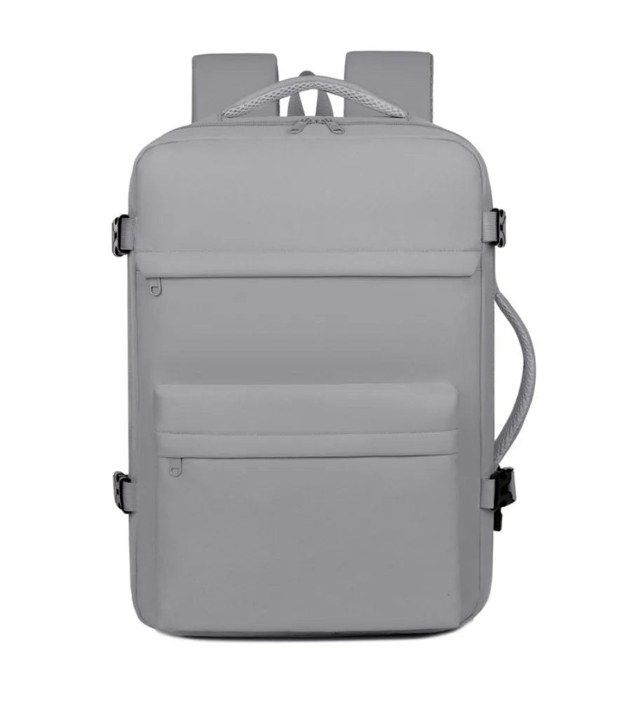 expandable minimalist black laptop backpack anti splash durable bag for travel and work
