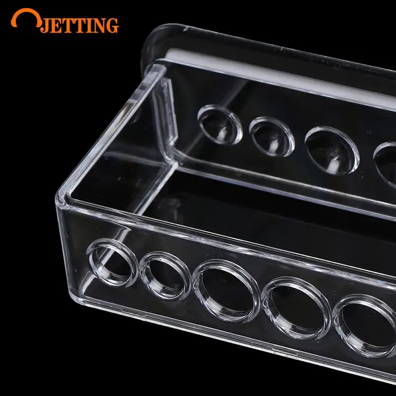 1PC Plastic Clear Test Tube Rack 6 Holes Stand Lab Test Tube Stand Shelf School Supply Laboratory Equipment