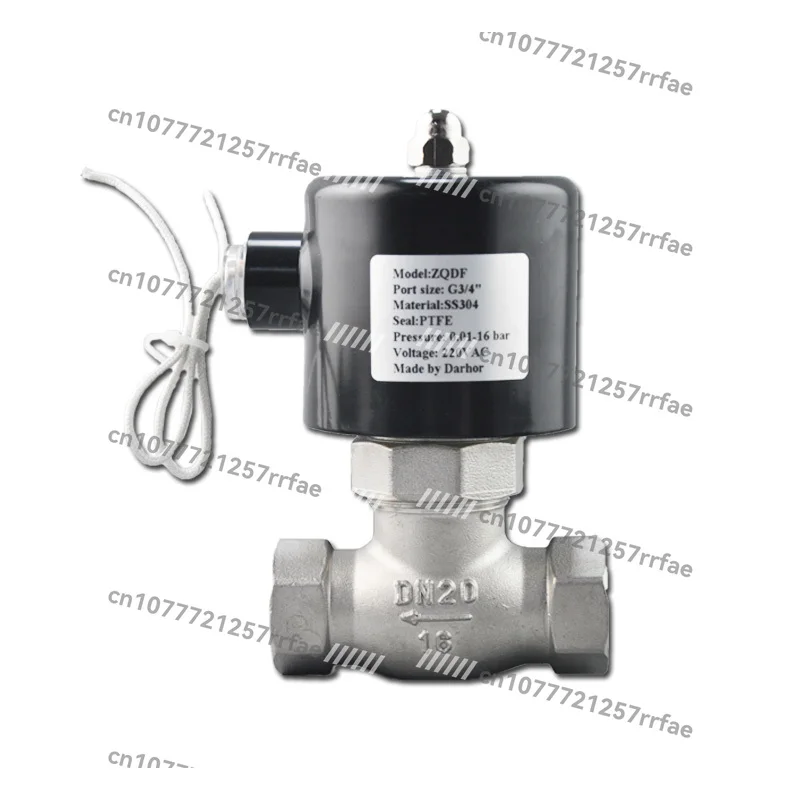 2 inch flange SS304 normally closed high temperature steam water solenoid valve PN16