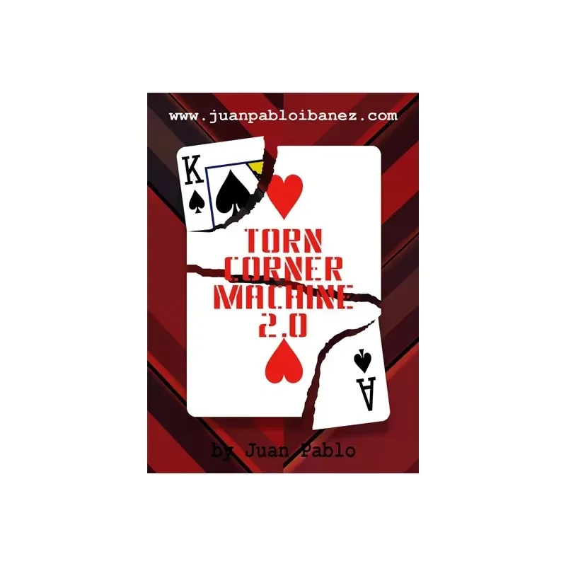 

Torn Corner Machine 2.0 (TCM) by Juan Pablo Card Magic Tricks Close up Magic Street Magia Magicians Prop Gimmick Accessory