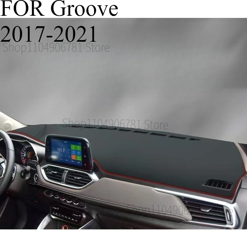 FOR Groove 2017-2021 Car Dash Mat Dashmat Dashboard  Cover Sun Shade Dash Board Cover Carpet  Accessories