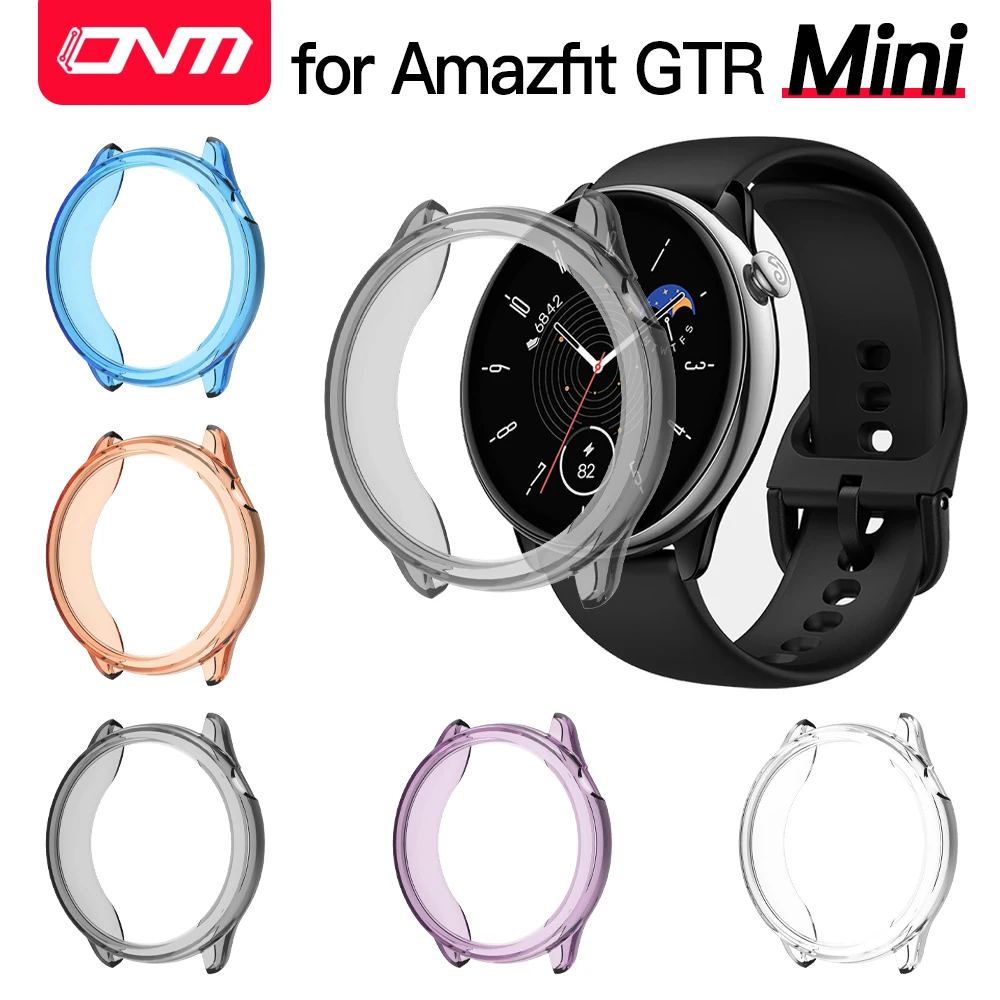 Cover for Amazfit GTR mini Case Accessories TPU Protector Shell for GTR mini Smartwatch All-around Bumper Protective Case