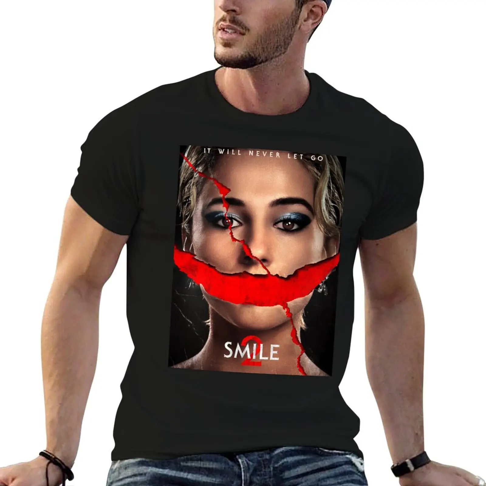 Smile 2 it Will Never Go Fitted Scoop T-Shirt shirts graphic tees graphic t shirt vintage mens t shirts top quality