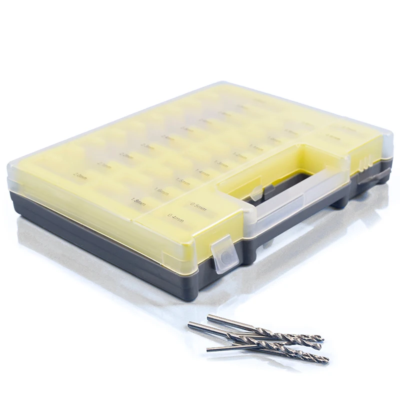 150 PCS HSS Twist Drill Bit Size 0.4mm-3.2mm Metalworking Drill Bit Set Round Shank Mini Drill Bit