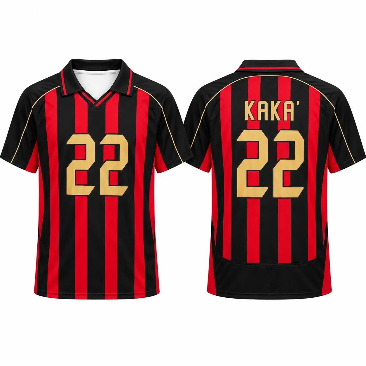 3D Printed Retro Red Black Football Shirt Suitable for Casual Sports Training on The Street Quick Drying for Parents Children