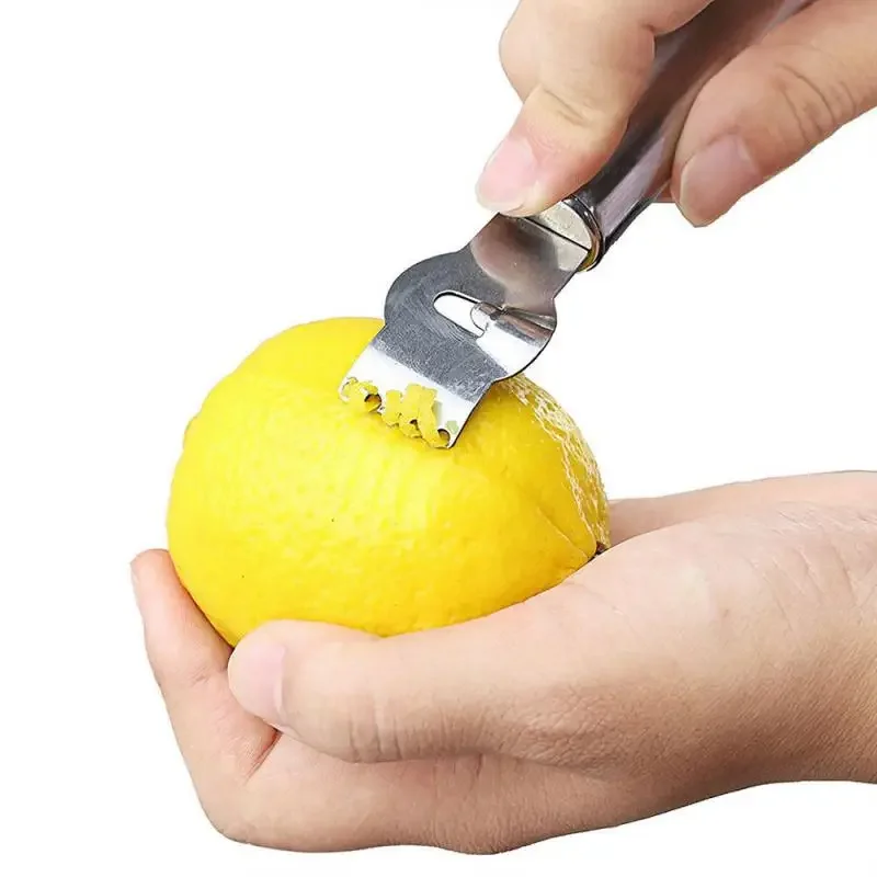 1pcs Stainless Steel Lemon Peeler Orange Fruit Citrus Zester Peeler Kitchen Bar Craft Stainless Steel Knife Peeling Tools view 4
