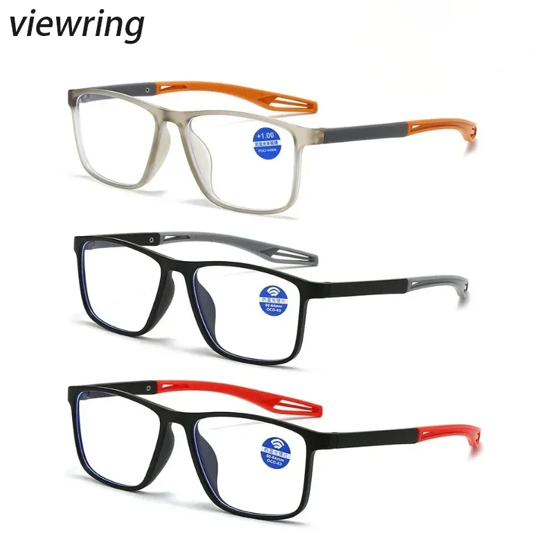 3 Pack New fashionable reading glasses for middle-aged and e