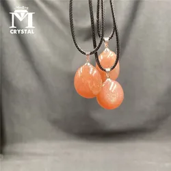 1PC Natural Sun Stone Ornament Quartz Stone Healing Reiki Crystal Gemstone Divination Spiritual Meditation Ornament Gift