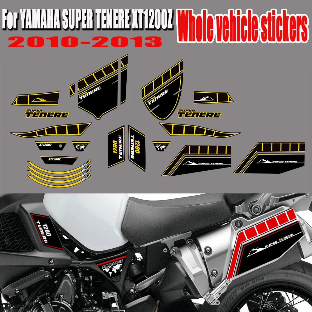 Voor Yamaha Super Tenere Xt1200z 2010 2011 2012 2013 Kofferbak Tank Pad Bescherming Stickers Xt 1200 Z Wereld Crosser Kit