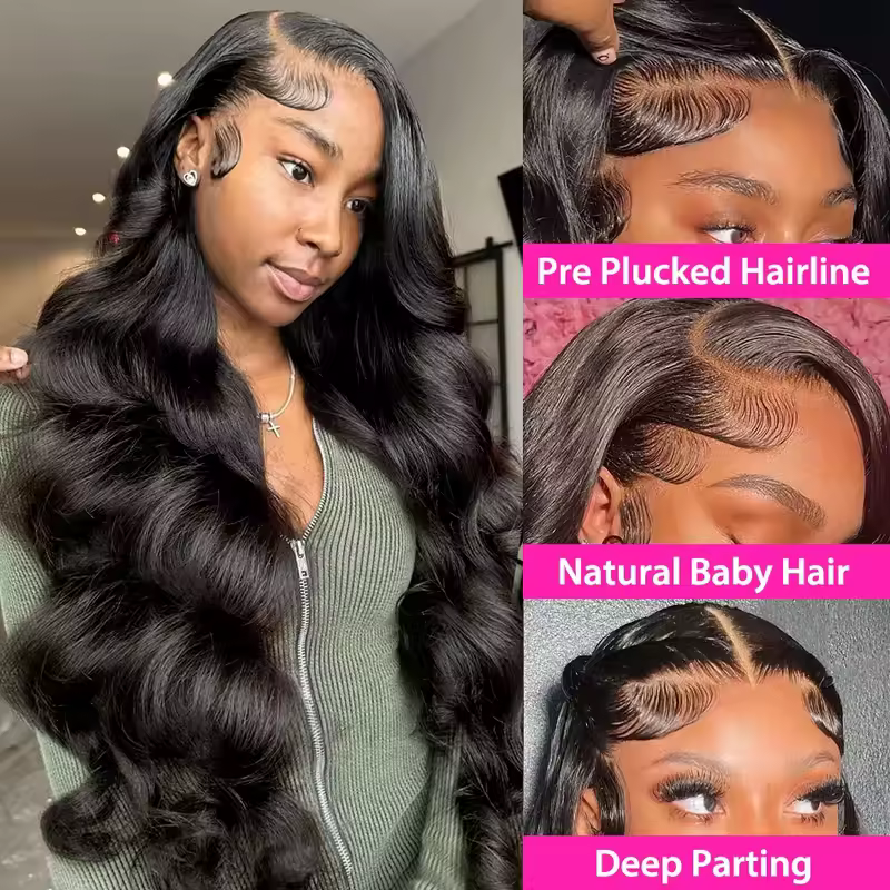 30 40 Inch 13x6 13x4 Body Wave Human Hair Wigs For Black Women 4x4 5x5 Glueless Wigs Human Hair 360 Lace Frontal Wig Pre Cut - Image 2