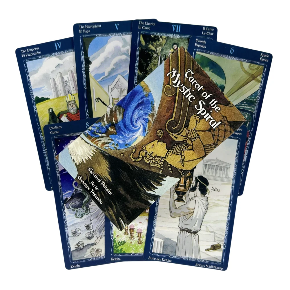 

Карты Таро Мистической Спирали, 78-колода карт Таро, английское издание для гадания Visions Borad, играющие в игры