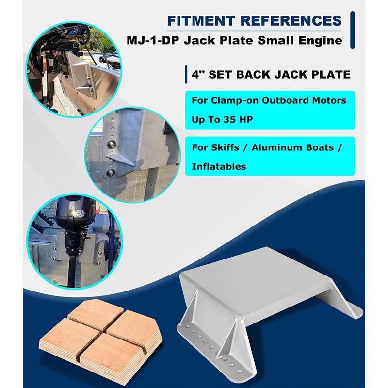 MJ-1-DP Mini Jack Plate with 4