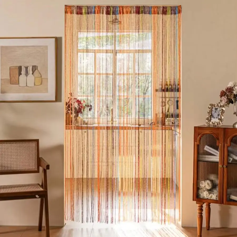 Minimalist Fashion Party Daily Glitter Curtain String Curtain Suitable For Living Room Bedroom Door Curtain Partition Curtain