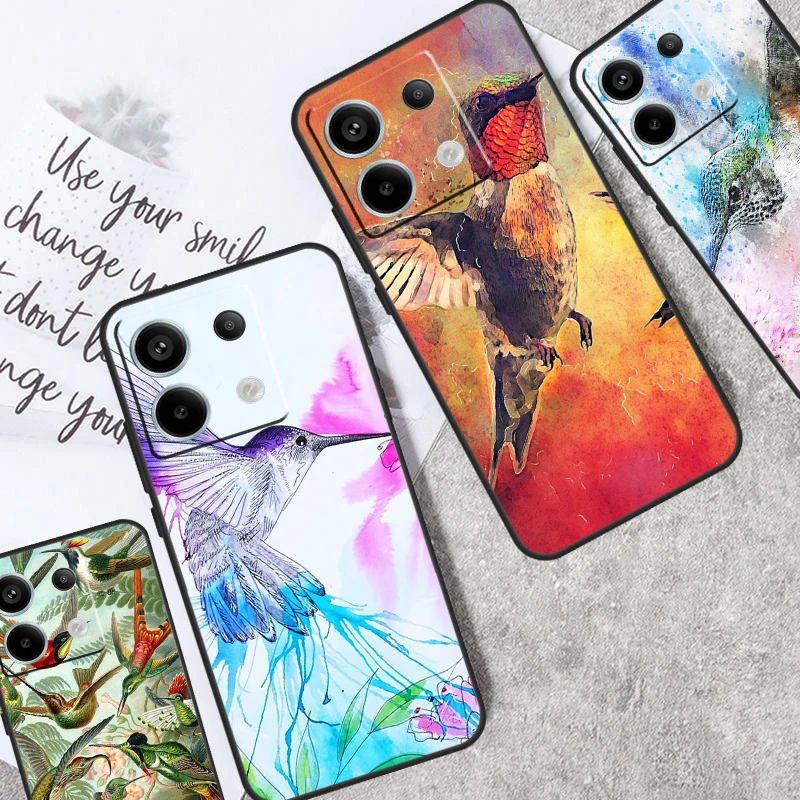 Hummingbird Case For Redmi Note 13 Pro Plus 9 10 11 12 Pro 10S 11S 12S Redmi 12 9C 10C 12C 13C Cover