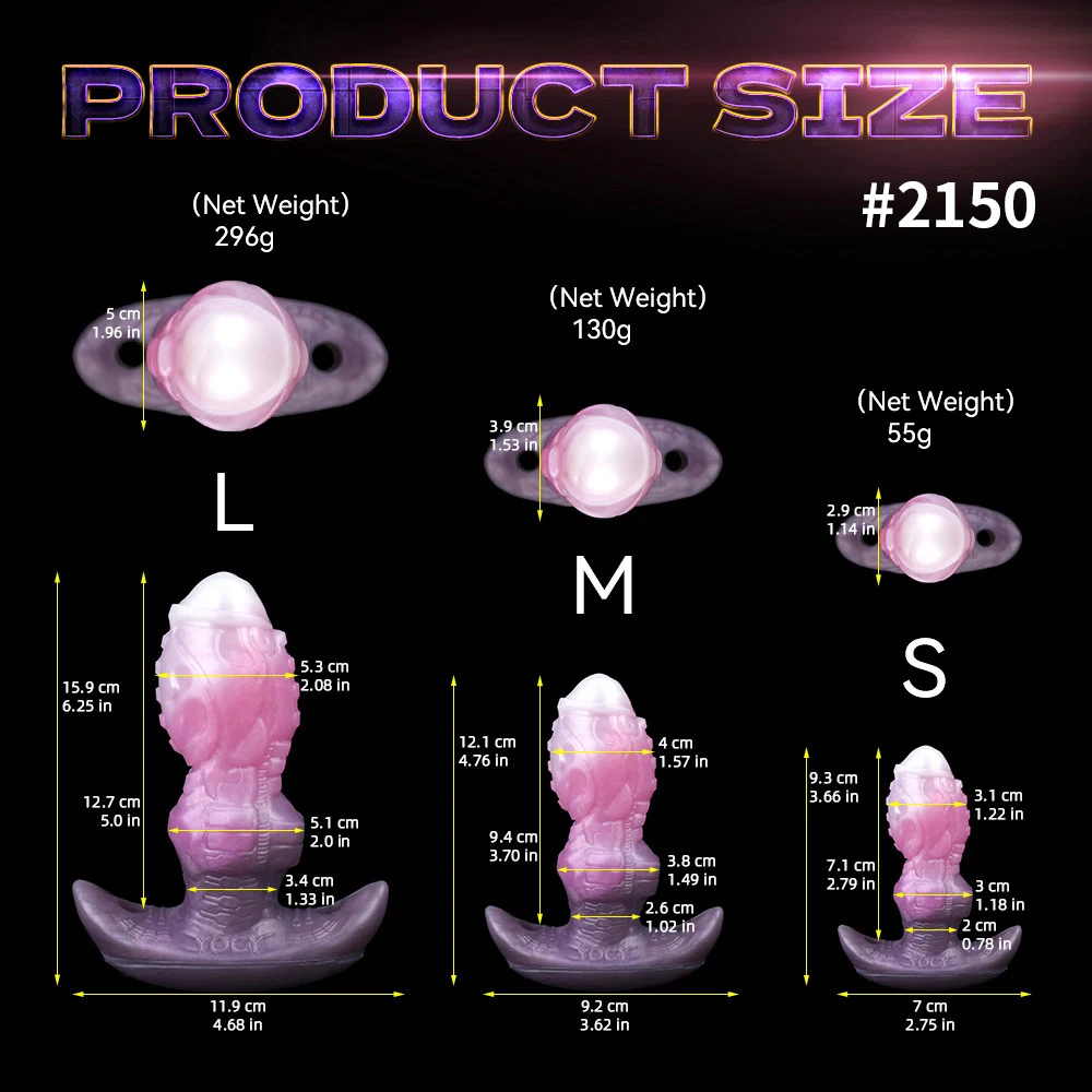 YOCY juguetes sexuales fantasía Anal Plug S,M,L tamaño Butt Plug silicona caballo perro nudo Buttplug juguetes para hombres mujeres parejas productos eróticos