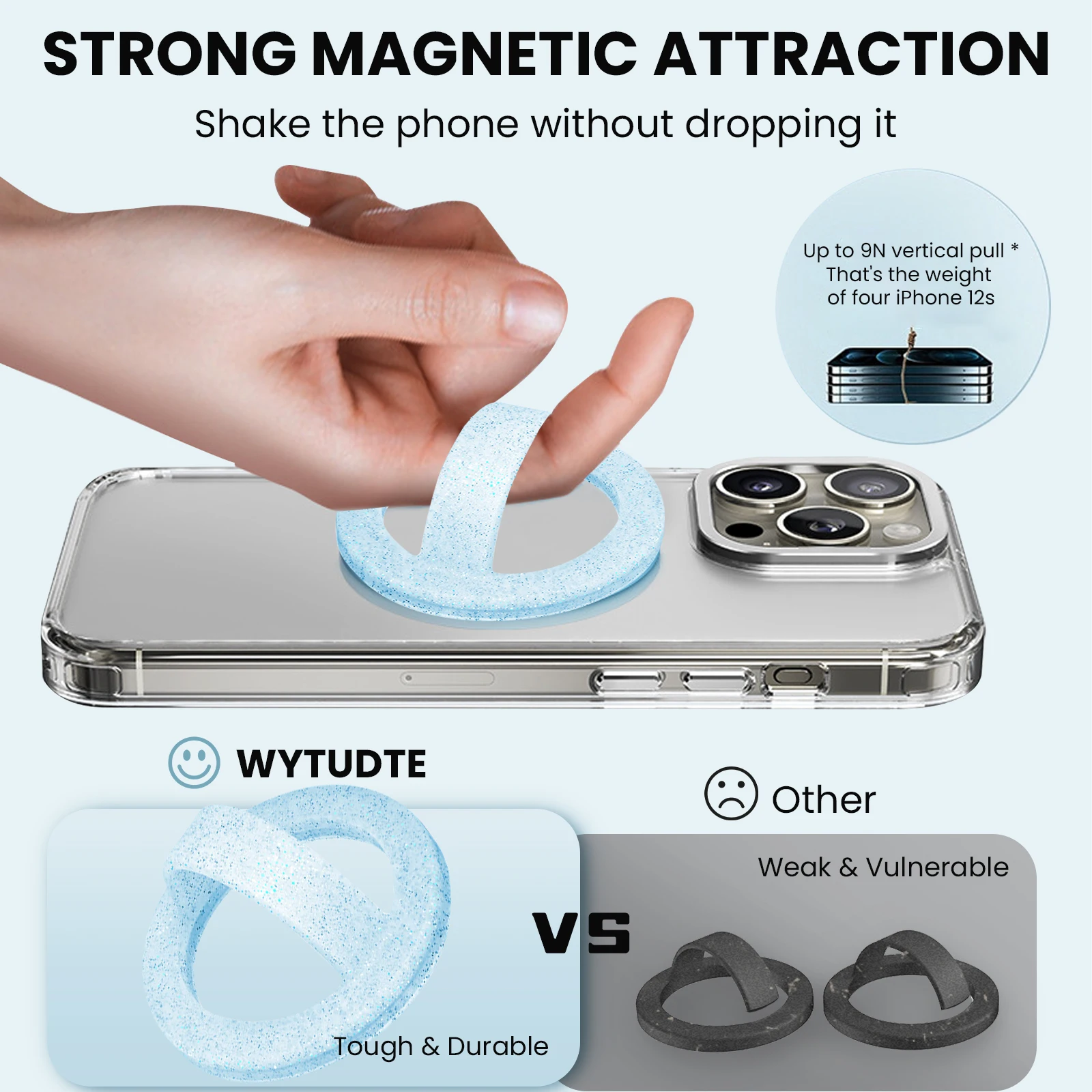 

Mobile Phone Back Bracket Magnetic Ring Buckle liquid Silicone Suitable For IPhone Huawei Xiaomi Phone Anti Drop And Anti Slip