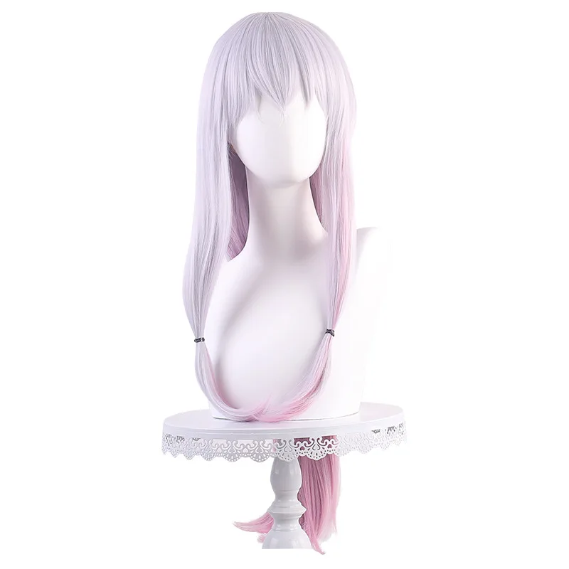 EroManga Sensei Saiguu Izumi Parrucca cosplay sfumata da grigio a rosa Simulazione realistica del cuoio capelluto