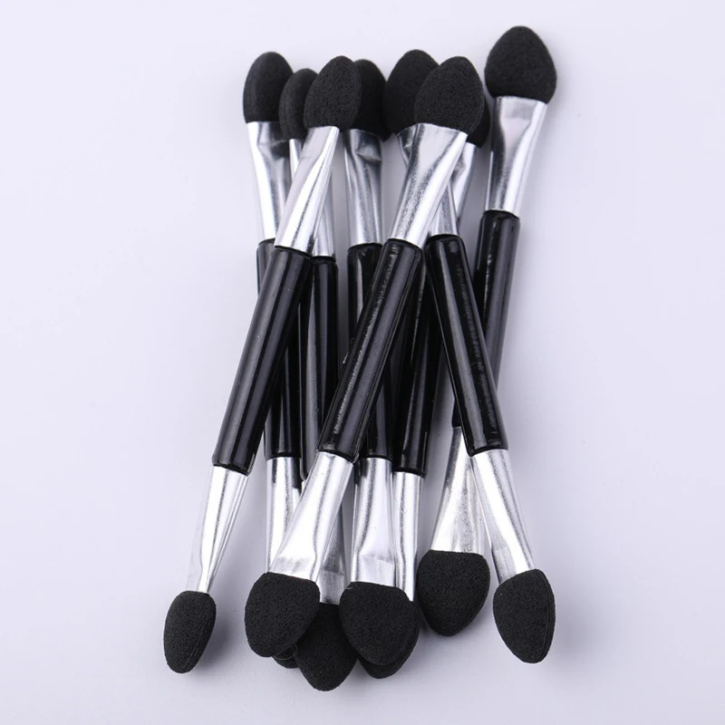 ﻿   10 stücke Kleine einweg doppelseitige Schwamm lidschatten applikator Mini Lidschatten Pinsel Augen Make-Up Pinsel Schwamm Stick