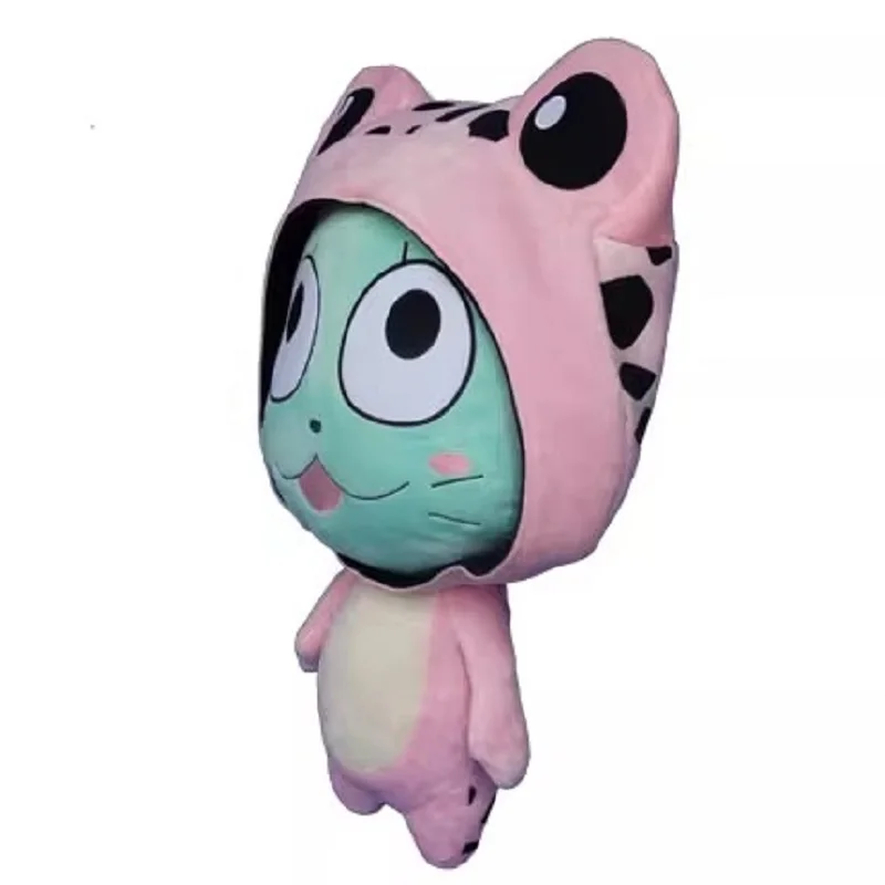 ضفدع كرتوني لطيف ، ضفدع كوسبلاي ، ذيل خرافي ، محشو وقطيفة ، أنيمي ، تميمة ، 55 * #2