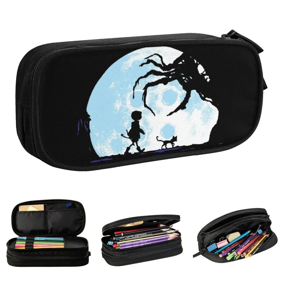 

Perfect Moonwalk Coralines Pencil Case Cute Pen Box Bags Student Big Capacity School Supplies Gift Pencilcases